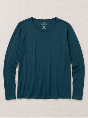 Segments 100% Merino Wool Long Sleeve Top Teal XL Lightweight Performance Hiking